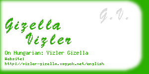 gizella vizler business card